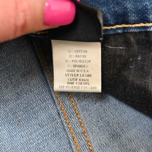 Flying Monkey Womens 27 Cuffed Denim Jean Shorts - Picture 10 of 11